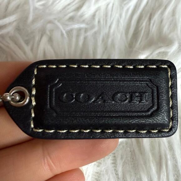 1.5" y2k COACH Vintage Fob Bag Charm Hang tag Hangtag - Picture 1 of 2